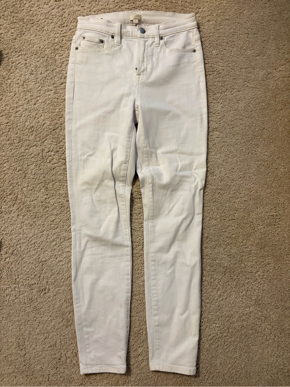 J. Crew White Skinny Jeans